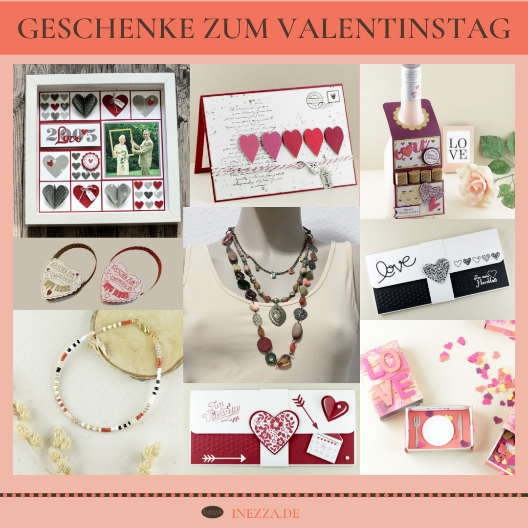 Valentinstags-Geschenke & Aufmerksamkeiten Collage